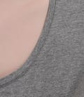 Tricou din jerse elastic uni cu mansete