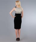 Rochie eleganta cu fir metalic auriu