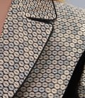 Sacou elegant cu fir metalic auriu
