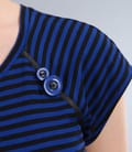 Tricou din jerse elastic imprimat cu maneci raglan