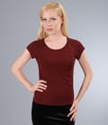 Tricou din jerse elastic imprimat cu maneci raglan