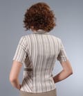 Sacou cu bumbac elastic in dungi