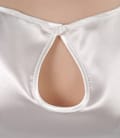 Bluza din saten elastic alb