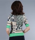 Tricou din jerse elastic cu imprimeu grafic