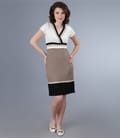 Rochie din jerse elastic cu decolteu in V