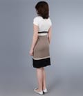 Rochie din jerse elastic cu decolteu in V