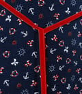 Rochie din jerse imprimat cu cordon