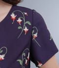 Rochie imprimata cu maneci scurte