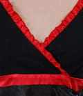 Rochie din jerse elastic imprimat cu volan