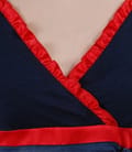 Rochie din jerse elastic imprimat cu volan