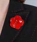 Sacou din viscoza neagra cu tighel contrast