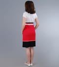 Rochie din jerse elastic cu decolteu in V