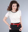Tricou jerse imprimat cu cordon