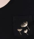 Tricou din jerse elastic uni cu buzunar si garnitura
