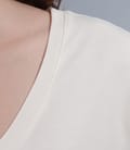 Tricou din jerse elastic uni cu buzunar si garnitura