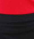 Fusta din bumbac elastic negru cu efect satinat