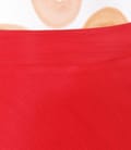 Fusta evazata din viscoza rosie