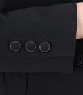 Sacou office negru cu garnitura saten