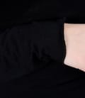 Tricou negru din jerse de lana