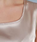 Bluza din saten elastic bej