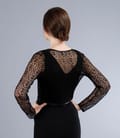 Bolero din dantela neagra