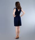 Rochie din jerse elastic cu pieptii suprapusi