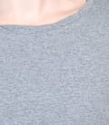 Tricou din jerse uni cu maneci scurte si garnitura