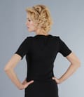 Tricou din jerse elastic cu jabou