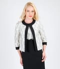 Bolero elegant de dantela cu garnitura
