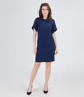 Rochie de voal elastic cu maneci