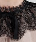 Rochie de seara din matase cu maneci bufante