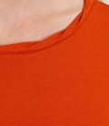 Tricou din jerse uni cu garnitura