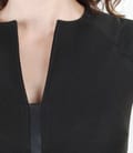 Rochie din stofa elastica cu insertie