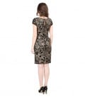 Rochie de seara scurta din catifea elastica imprimata