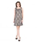 Rochie de seara scurta din brocart elastic cu fir metalic