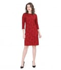 Rochie din brocart elastic imprimat