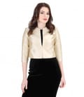 Bolero elegant din tafta de matase cu cristale