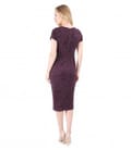 Rochie eleganta brocata cu catifea