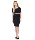 Rochie din jerse elastic gros cu garnitura elastica