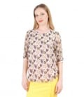 Bluza din voal imprimat cu flori