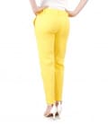 Pantaloni eleganti din bumbac texturat