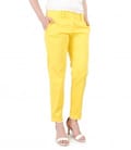 Pantaloni eleganti din bumbac texturat
