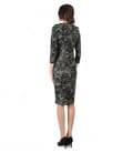 Rochie eleganta din jerse imprimat cu motive florale