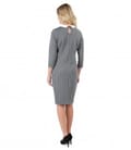 Rochie din jerse elastic gros cu guler si buzunare