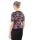 Bluza din jerse elastic imprimat in relief