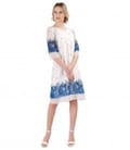 Rochie din voal imprimat cu motive florale