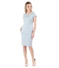 Rochie din jerse elastic cu buzunare laterale