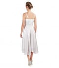 Rochie de ocazie cu corset si fusta din voal sidefat