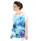 Bluza lejera din jerse imprimat