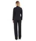 Costum office dama cu sacou si pantaloni din stofa elastica